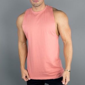Alphalete cut-off T-shirt clay men’s medium